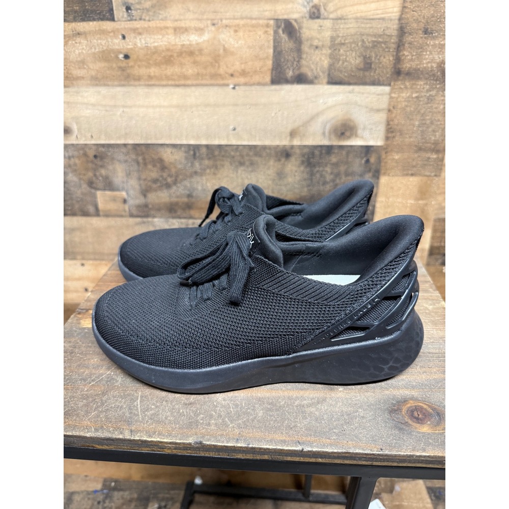 Kizik Athens Black Hands Free Slip On Sneakers Men 7 Womens 8.5 L3FC DATHBK02-1D